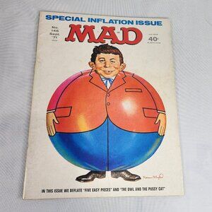 Mad Magazine Issue # 145 Sept. 1971 Five Easy Pieces Norman Mingo cover Ball Alf